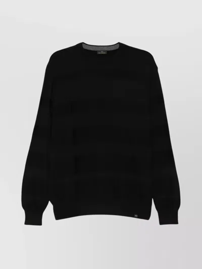 PAUL & SHARK WOOL STRIPED CREW NECK SWEATER