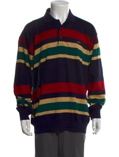 Pre-owned Paul & Shark Wool Striped Polo Sweater In Multicolor