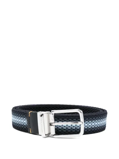 Paul & Shark Woven Belt In Blue