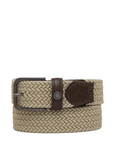 Paul & Shark Woven Belt In Neutral