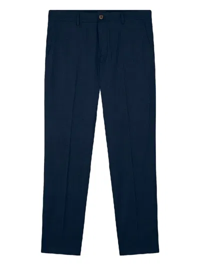 Paul & Shark X Loro Piana Rain System® Chino Trousers In Blue