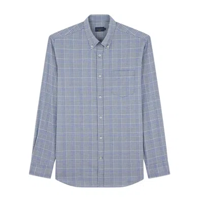 PAUL & SHARK X-SOFT COTTON SHIRT WITH CHECKERED PATTERN