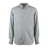 Paul & Shark X-soft Cotton Shirt With Plaid Pattern In Gray