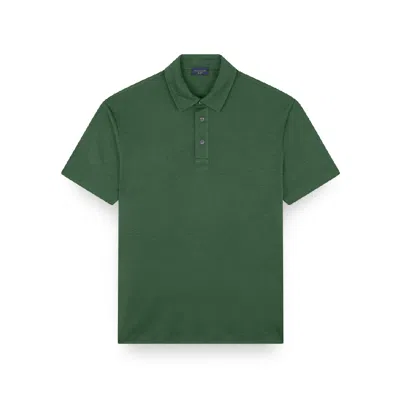 Paul & Shark X-soft Interlock Cotton Polo Shirt In Green