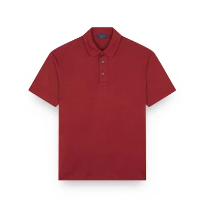 Paul & Shark X-soft Interlock Cotton Polo Shirt In Red