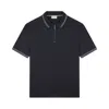 Paul & Shark X-soft Interlock Cotton Polo Shirt With Striped Profiles In Multi