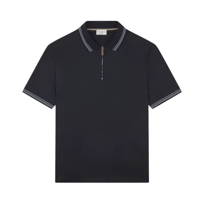 Paul & Shark X-soft Interlock Cotton Polo Shirt With Striped Profiles In Multi
