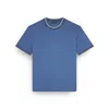 Paul & Shark X-soft Interlock Cotton T-shirt With Contrast Trims In Blue