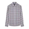 Paul & Shark X-soft Shirt With Checkered Pattern In Blue