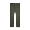 Paul & Shark X-soft Technical Cotton Chino Trousers In Green