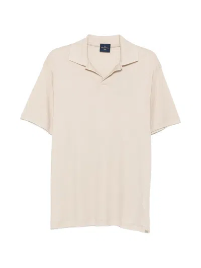 Paul & Shark Cotton Polo Shirt In Neutral
