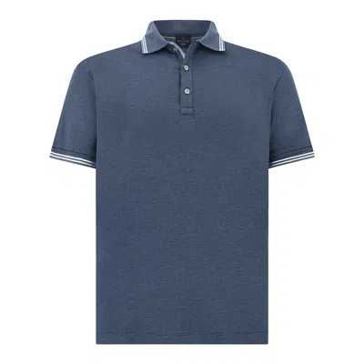Paul & Shark X-soft Polo Shirt In Cotton Interlock In Blue