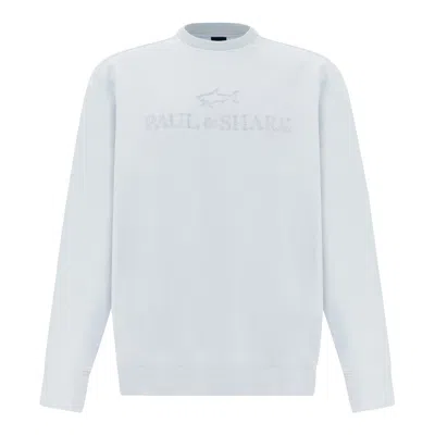 Paul & Shark X‑soft Sweatshirt In Active Fleece Cotton With Logo Embroidery In Animal Print