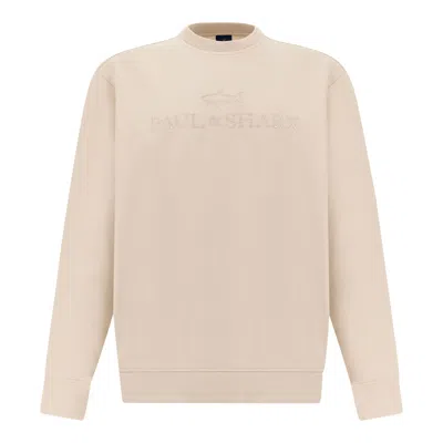 Paul & Shark X‑soft Sweatshirt In Active Fleece Cotton With Logo Embroidery In Animal Print