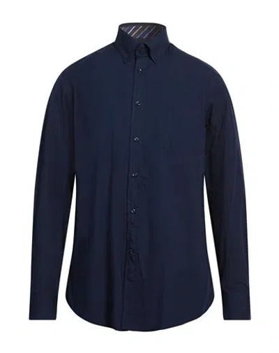 PAUL & SHARK PAUL & SHARK YACHTING MAN SHIRT NAVY SIZE 15 ¾ COTTON