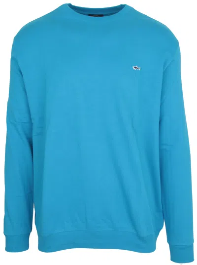 Pre-owned Paul & Shark Yachting Men's Pullover Sweater Jumper Crew Neck 100% Cotton 2xl In Blue