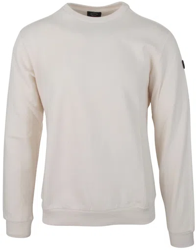 Pre-owned Paul & Shark Yachting Men's Pullover Sweater Jumper Size L 100% Cotton Beige