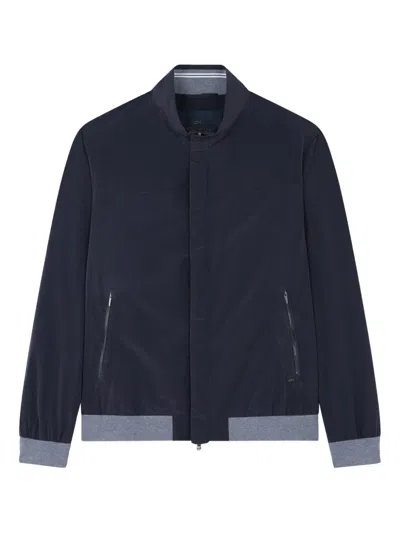 Paul & Shark Zip-fastening Bomber Jacket In Blue