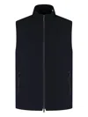Paul & Shark Zip-fastening Gilet In Blue