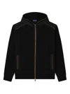 Paul & Shark Zip-front Hoodie In Black