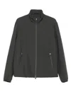 Paul & Shark Zip-front Pocket Jacket In Black