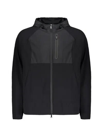 Paul & Shark Zip Mesh Jacket In Black