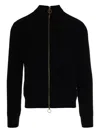 Paul & Shark Blue Full-zip Cardigan In Black