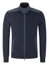 Paul & Shark Zip-up Cardigan In Blue