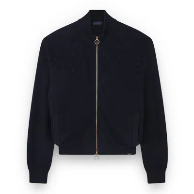 PAUL & SHARK ZIP-UP CARDIGAN IN TECH WOOL