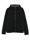 Paul & Shark Zip-up Hoodie In Black