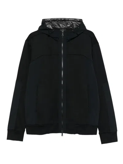 Paul & Shark Zip-up Hoodie In Black