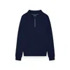Paul & Shark Zipped Re-wool Polo Shirt In Blue