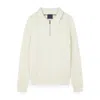 Paul & Shark Zipped Re-wool Polo Shirt In White
