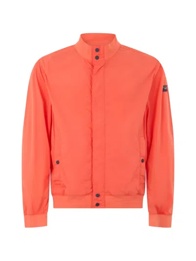 Paul & Shark Zip-up Bomber Jacket In White