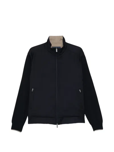 Paul & Shark Zip-up Jacket In Black
