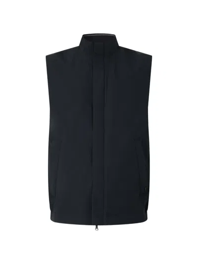 Paul & Shark Zip-up Sleeveless Jacket In Black