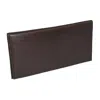 Paul & Taylor Leather Checkbook Cover Wallet In Brown