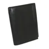 Paul & Taylor Men's Leather Badge Holder Trifold Wallet In Black