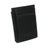 Paul & Taylor Men's Leather Front Pocket Credit Card Id Holder Wallet In Black