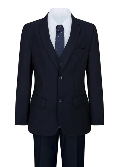 Paul Andrew Kids' 5 Piece Wedding Suit In Blue