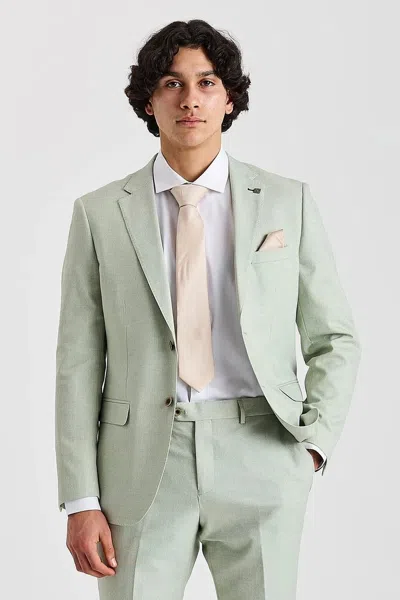 Paul Andrew Belmont Blazer Tailored Fit Summer Suit Jacket In Green