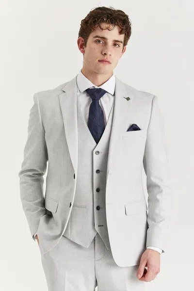 Paul Andrew Belmont Tailored Fit Blazer In Gray