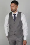 Paul Andrew Charles Plain Grey Summer Waistcoat In Grey