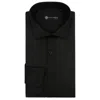 Paul Andrew Classic Dress Shirt Double Cuff Cutaway Collar Formal Business Office Weddings In Black