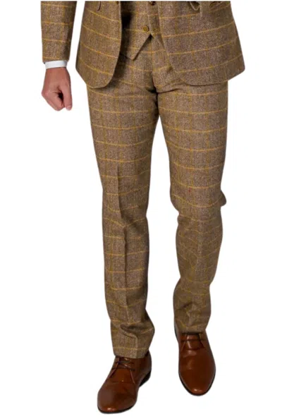Paul Andrew Harris Tweed Formal Trousers Peaky Blinders In Brown