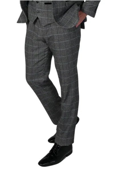 Paul Andrew Harris Tweed Trousers Peaky Blinders In Grey