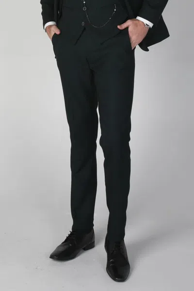 Paul Andrew Jasper Checked Trousers Suit Pants In Green
