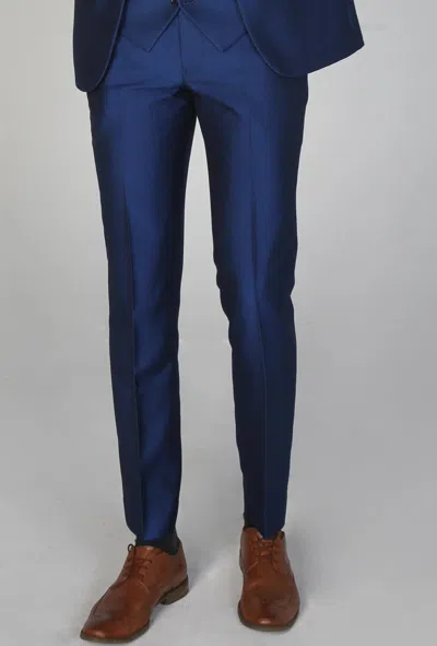 Paul Andrew Kingsley Wedding Trousers In Blue