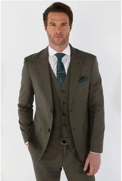 Paul Andrew Kurt 3 Piece Tailored Fit Suit In Transparent