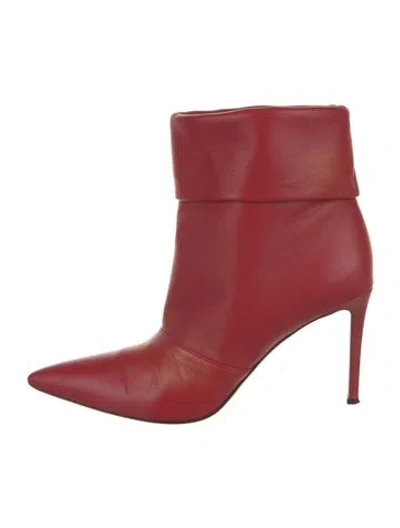 Pre-owned Paul Andrew Leather Boots In Red